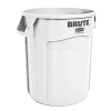 10 GALLON BRUTE® VENTED CONTAINER WITHOUT LID - WHITE