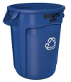 BRUTE® 20 GALLON VENTED RECYCLING CONTAINER BLUE 