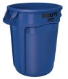 BRUTE® 32 GALLON VENTED CONTAINER BLUE 