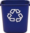 DESKSIDE RECYCLING CONTAINER - SMALL WITH UNIVERSAL RECYCLE SYMBOL