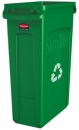23 GALLON SLIM JIM® WITH VENTING CHANNELS - RECYCLING