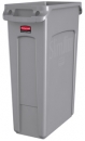 EXECUTIVE 23 GALLON SLIM JIM® WITH VENTING CHANNELS - GRAY