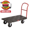 HEAVY DUTY PLATFORM TRUCK, 24” X 48” WITH 8” TPR CASTERS
