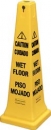SAFETY CONE 36 INCH  (91.4 CM) WITH MULTI-LINGUAL  “CAUTION - WET FLOOR”  IMPRINT