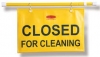 SITE SAFETY HANGING SIGN WITH   “CLOSED FOR CLEANING”  IMPRINT - ENGLISH ONLY