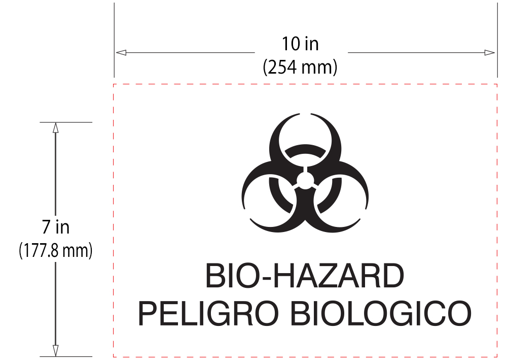Rubbermaid Medical Miscellaneous Multilingual Custom Labels