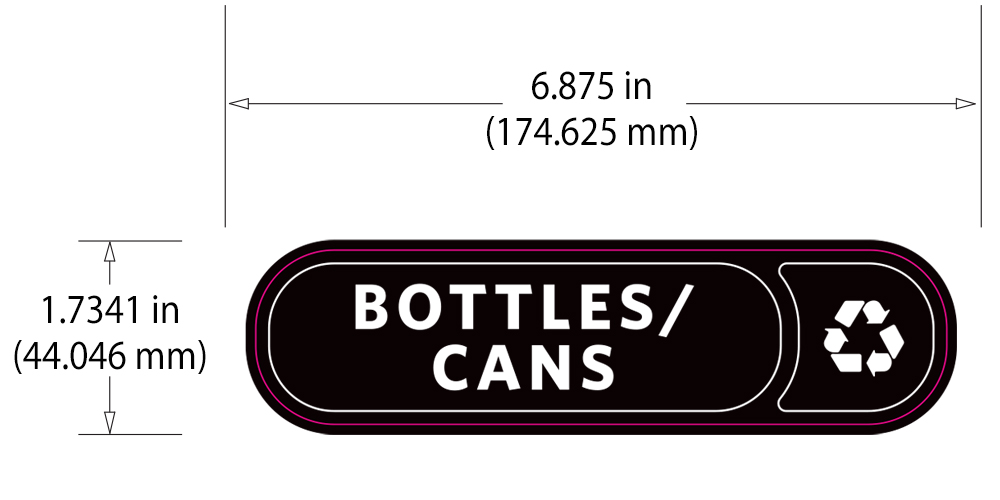 Rubbermaid Version C Short Decorative Labels