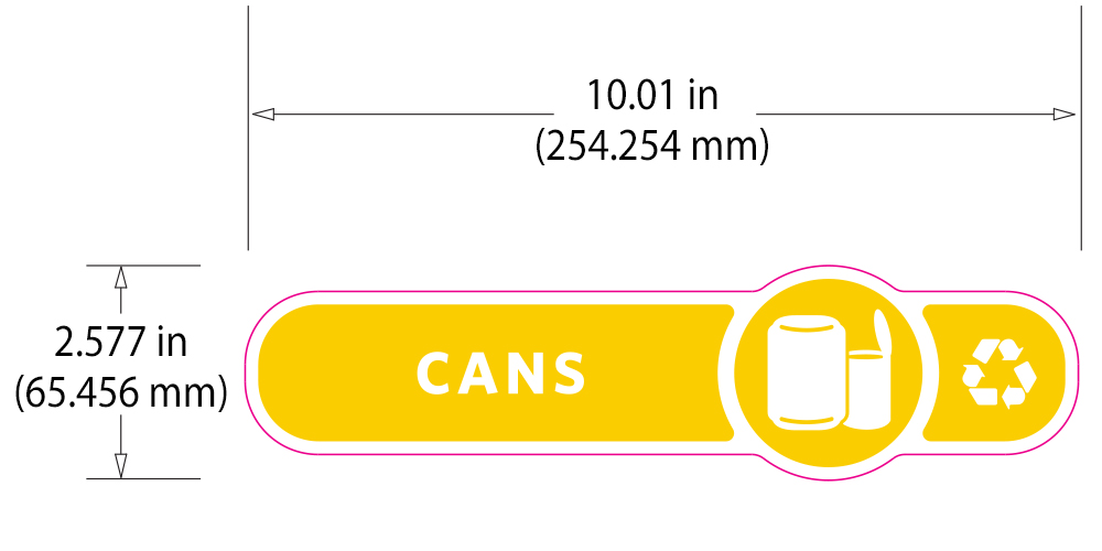 Rubbermaid Version A Long Decorative Labels