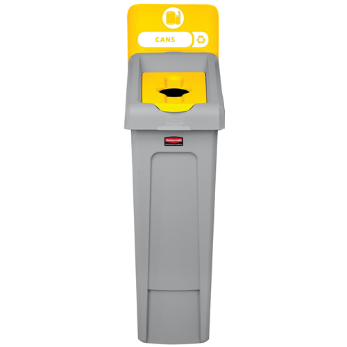 Rubbermaid Version C Slim Jim Recycling Station and Brute Custom Labels