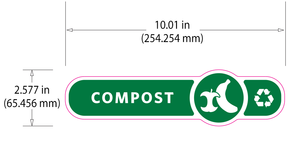 Rubbermaid Version A Long Decorative Labels