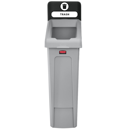 Rubbermaid Version C Slim Jim Recycling Station and Brute Custom Labels