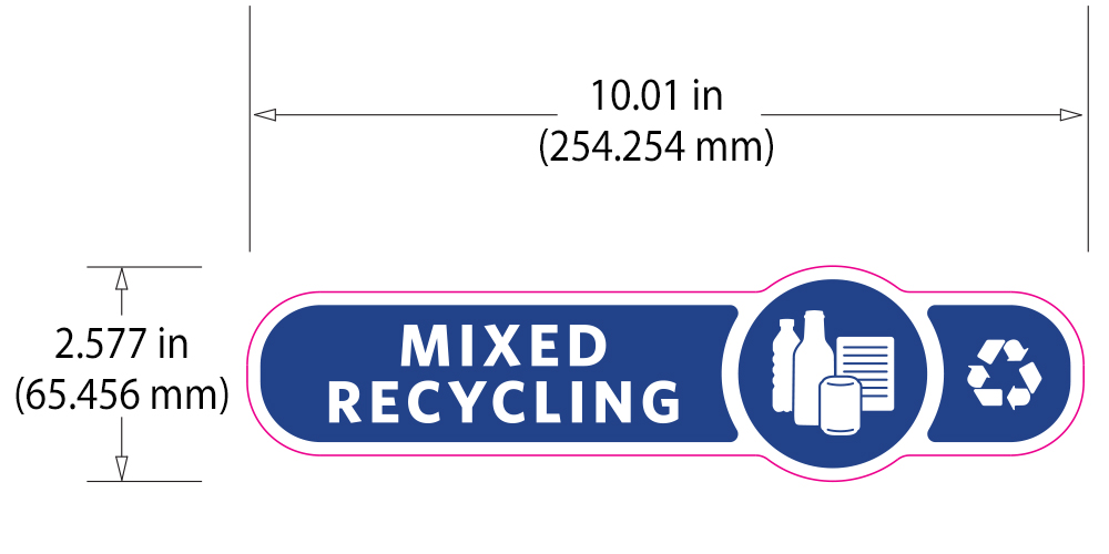 Rubbermaid Version A Long Decorative Labels