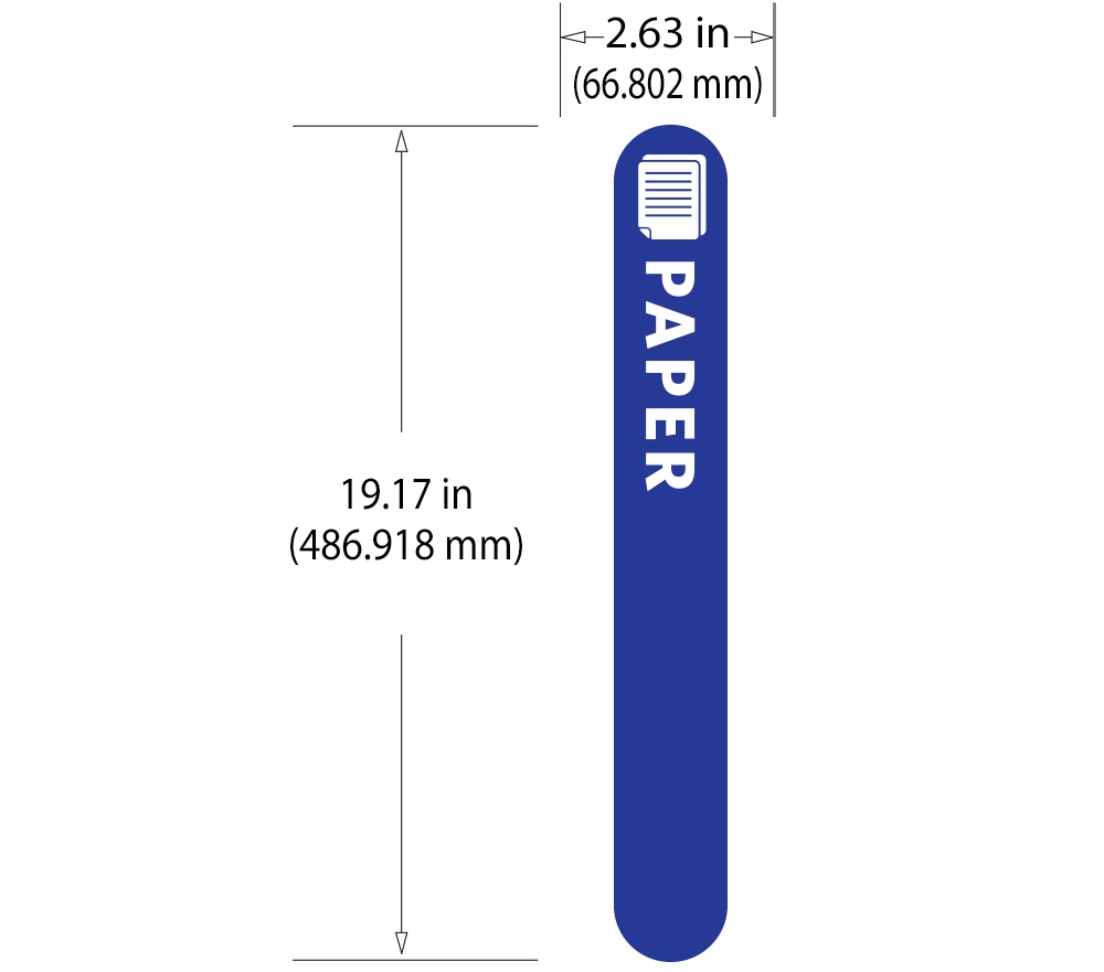 Rubbermaid Vertical Custom Labels