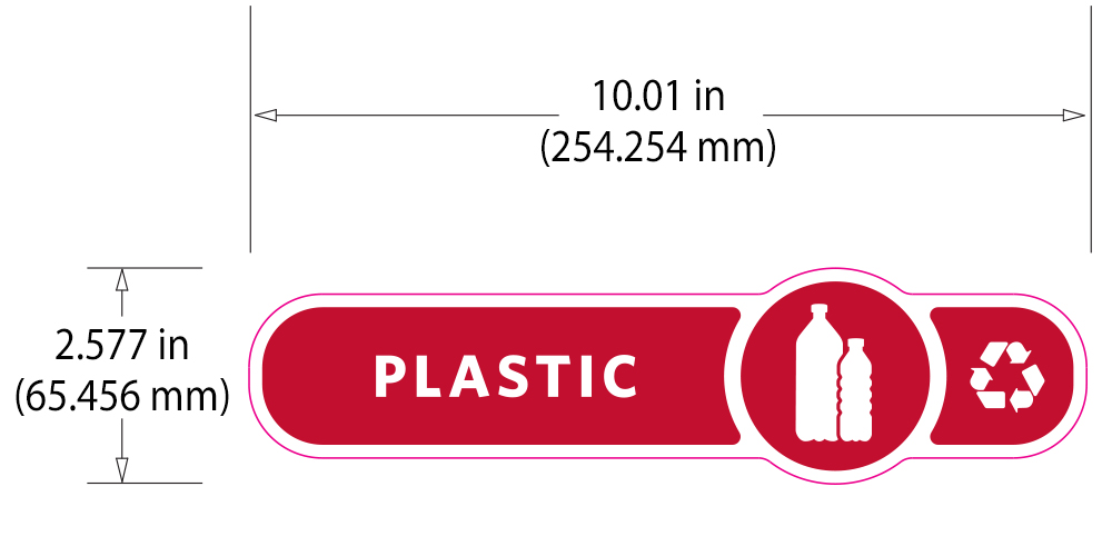 Rubbermaid Version A Long Decorative Labels