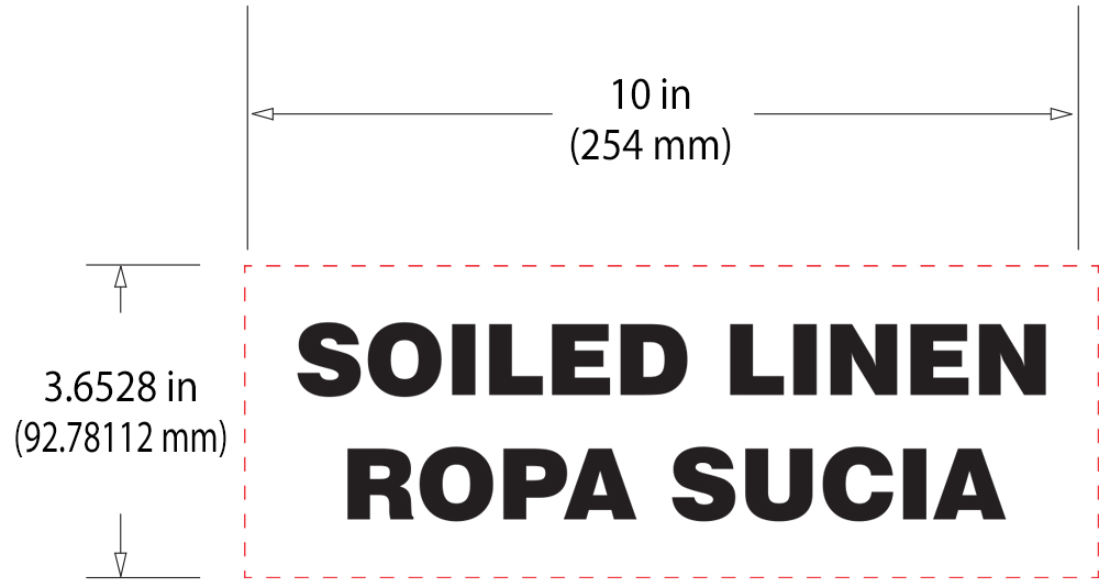 Rubbermaid Medical Miscellaneous Multilingual Custom Labels