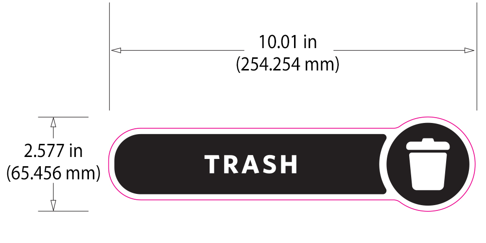 Rubbermaid Version A Long Decorative Labels