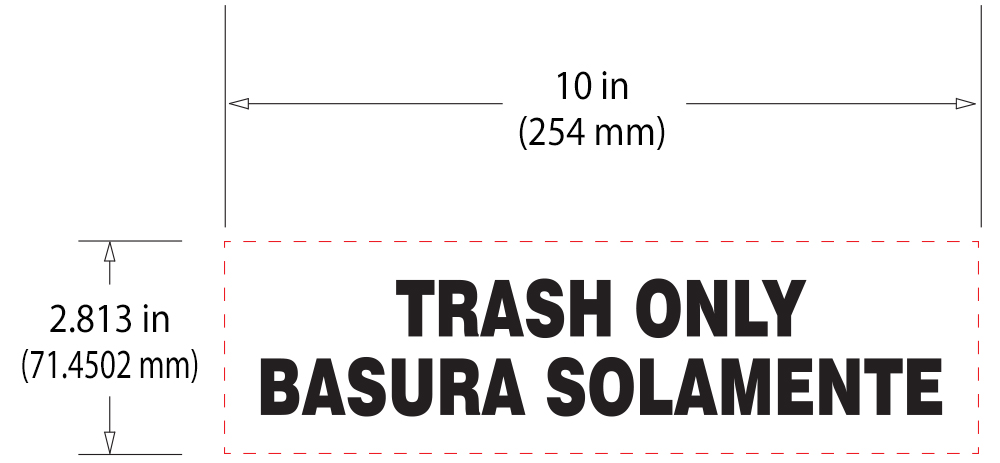 Rubbermaid Medical Miscellaneous Multilingual Custom Labels