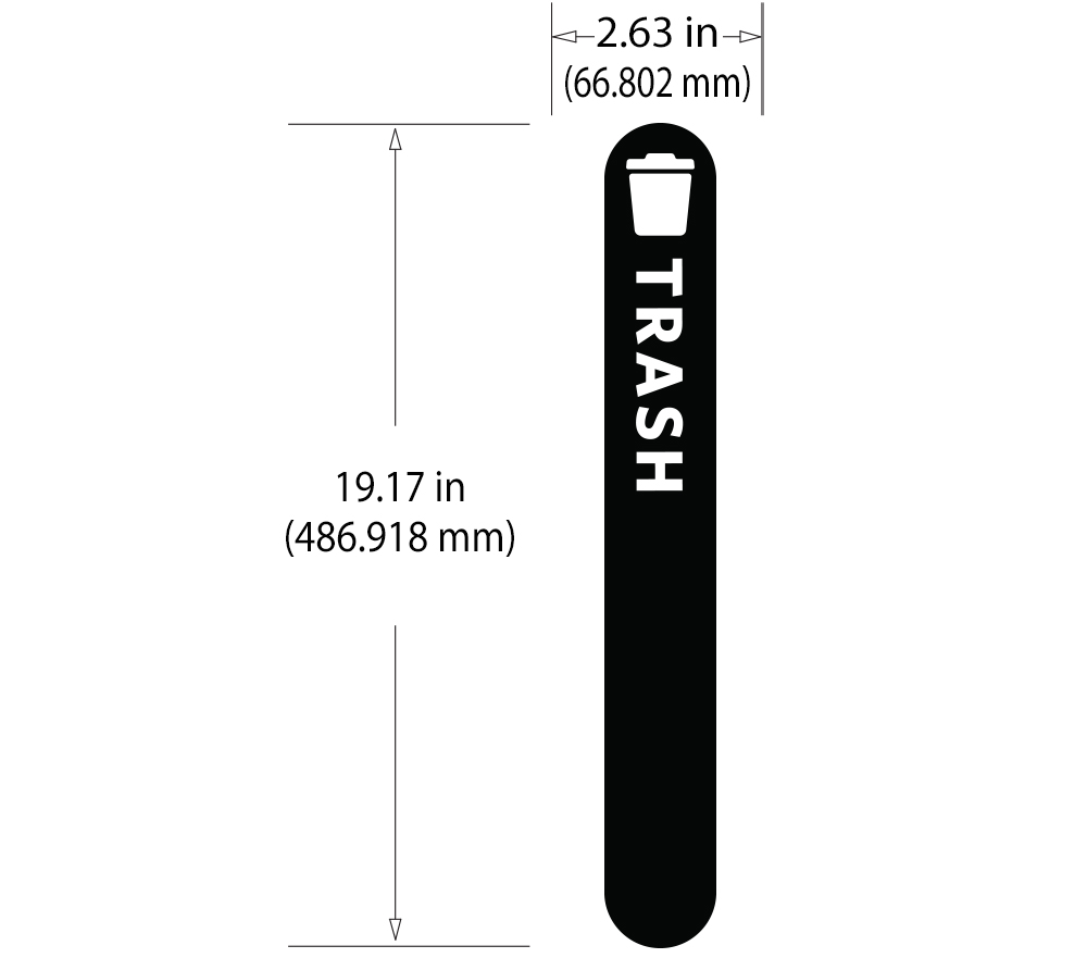 Rubbermaid Vertical Custom Labels