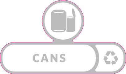 Rubbermaid Version C Slim Jim Recycling Station and Brute Custom Labels