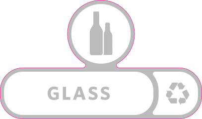 Rubbermaid Version C Slim Jim Recycling Station and Brute Custom Labels