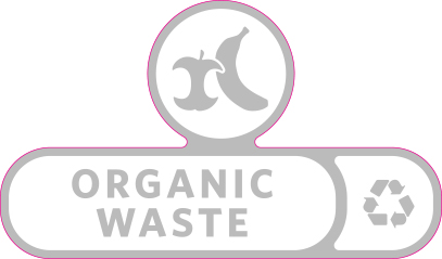 Rubbermaid Version C Slim Jim Recycling Station and Brute Custom Labels