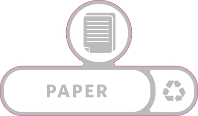 Rubbermaid Version C Slim Jim Recycling Station and Brute Custom Labels