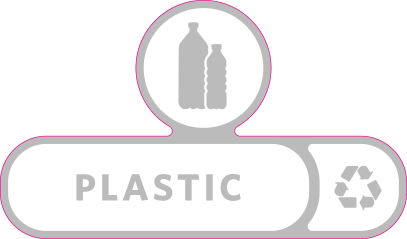 Rubbermaid Version C Slim Jim Recycling Station and Brute Custom Labels