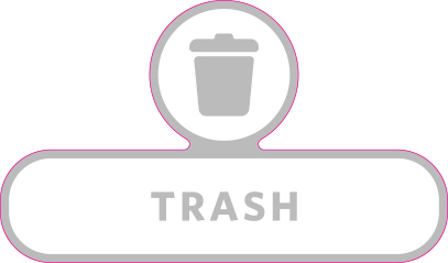 Rubbermaid Version C Slim Jim Recycling Station and Brute Custom Labels