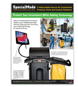 Device Holder Solution Available for Your Rubbermaid High Security Cleaning Cart!
