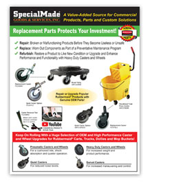 Genuine Rubbermaid Replacement Parts Available!