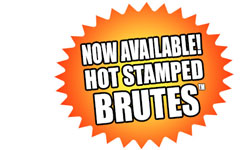 Hot Stamped Rubbermaid Brutes Now Available!