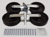 8 INCH  POLYOLEFIN SWIVEL & FIXED CASTER REPLACEMENT KIT