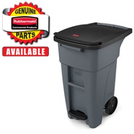 STEP-ON ROLLOUT CONTAINER 32 GAL GRAY