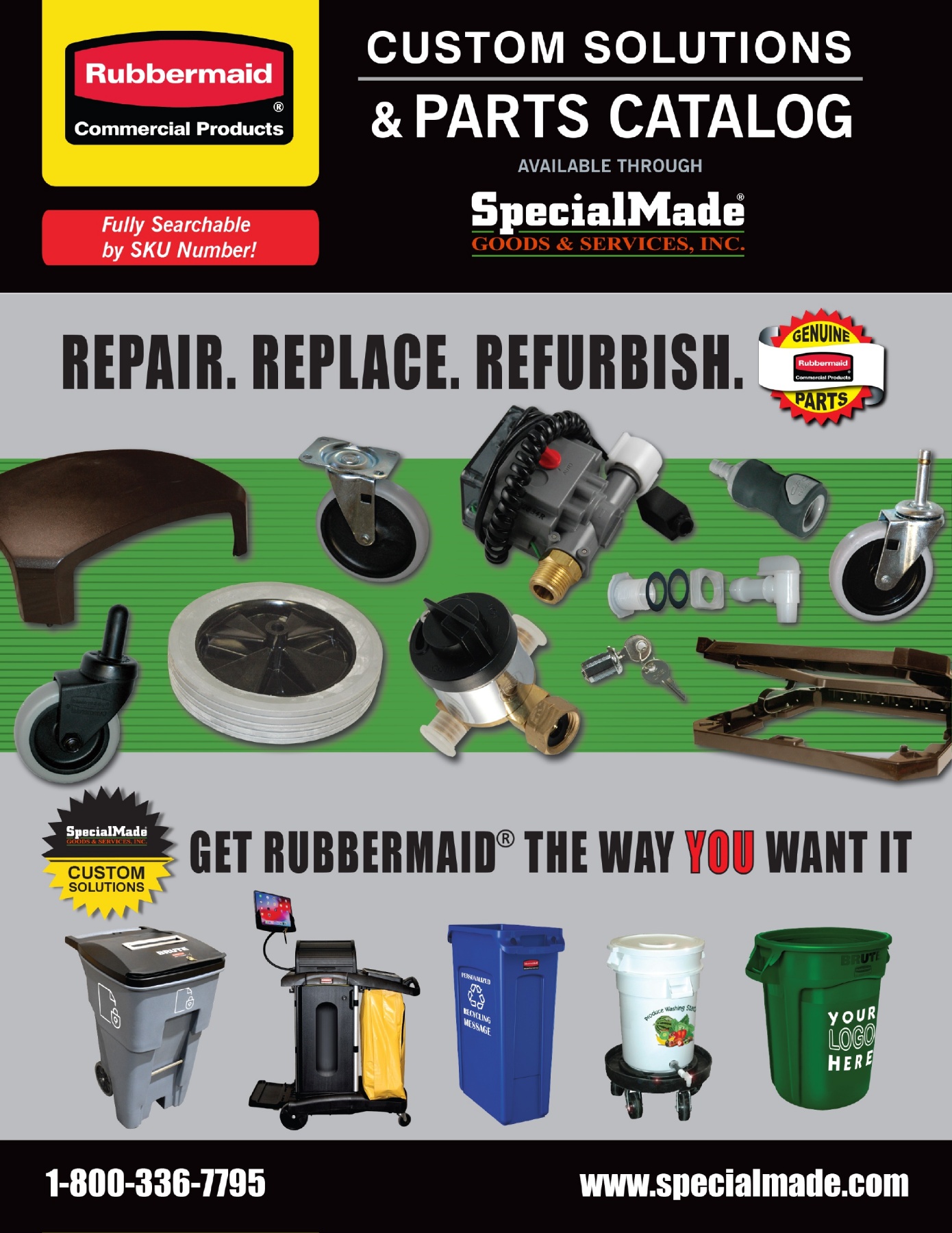 All Rubbermaid Commercial Products catalogs and technical brochures