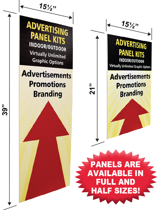 Rubbermaid Tote Picking Cart Advertising Panels