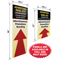 Rubbermaid Tote Picking Cart Advertising Panels